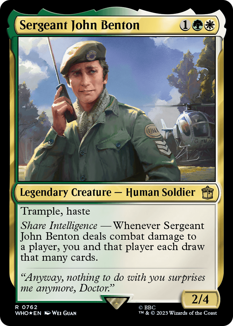 Sergeant John Benton (WHO-762) [Doctor Who] Foil