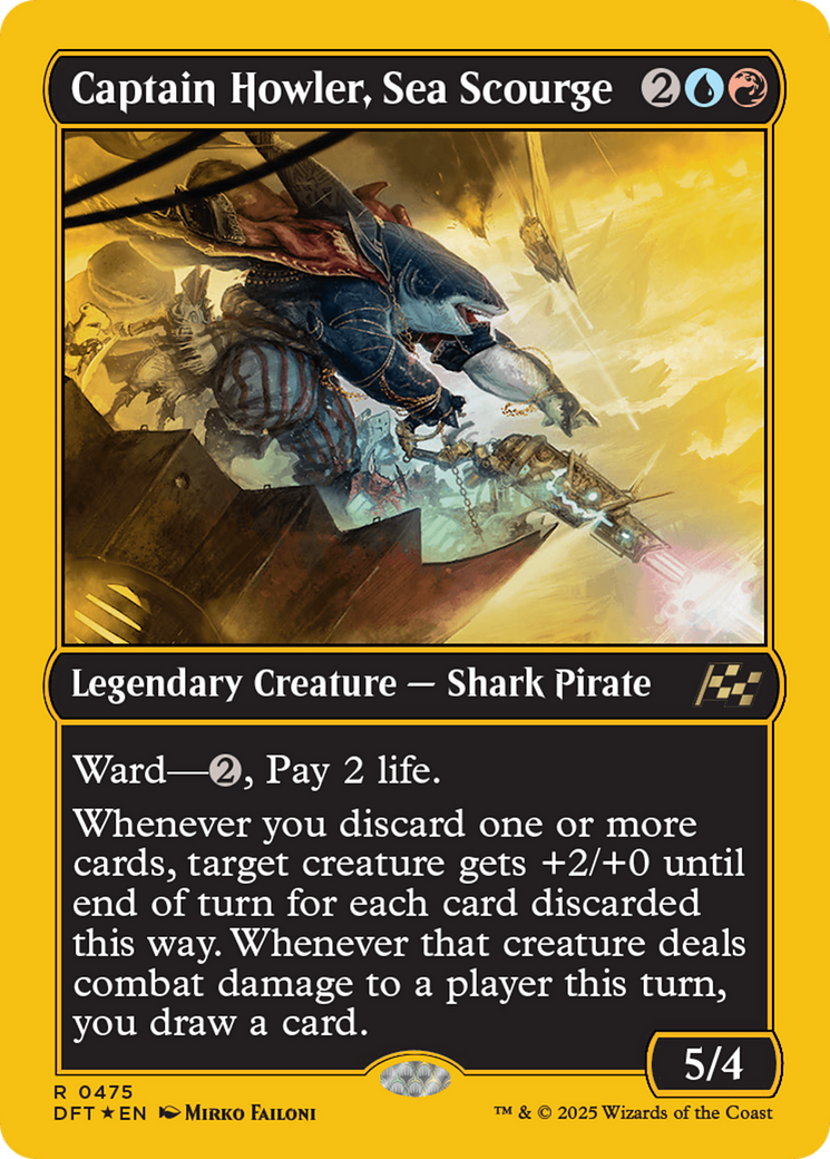 Captain Howler, Sea Scourge (DFT-475) [Aetherdrift] Foil