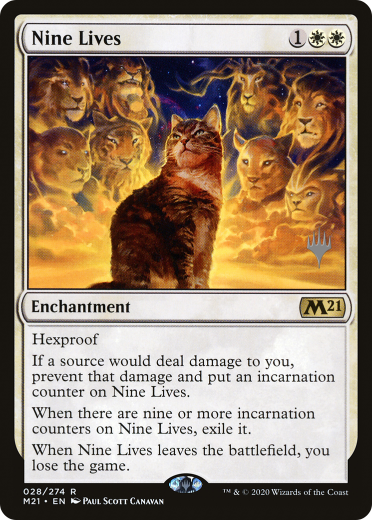 Nine Lives (PPM21-28P) [Core Set 2021 Promos] Foil