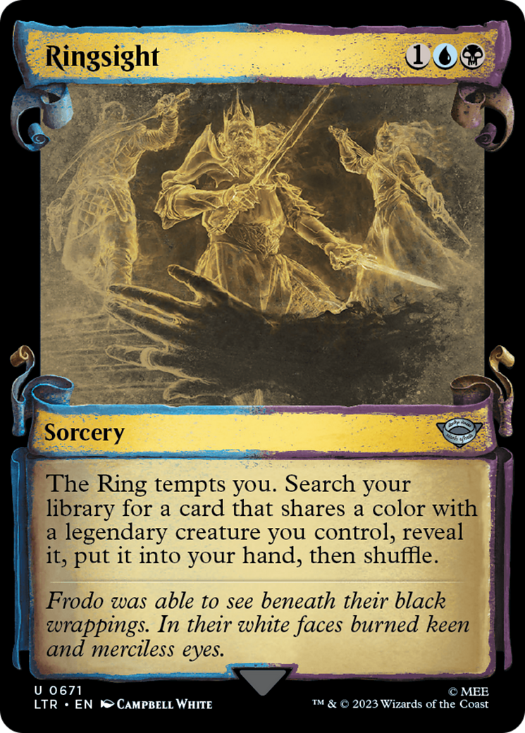 Ringsight (Showcase Scrolls) (LTR-671) [The Lord of the Rings: Tales of Middle-earth]