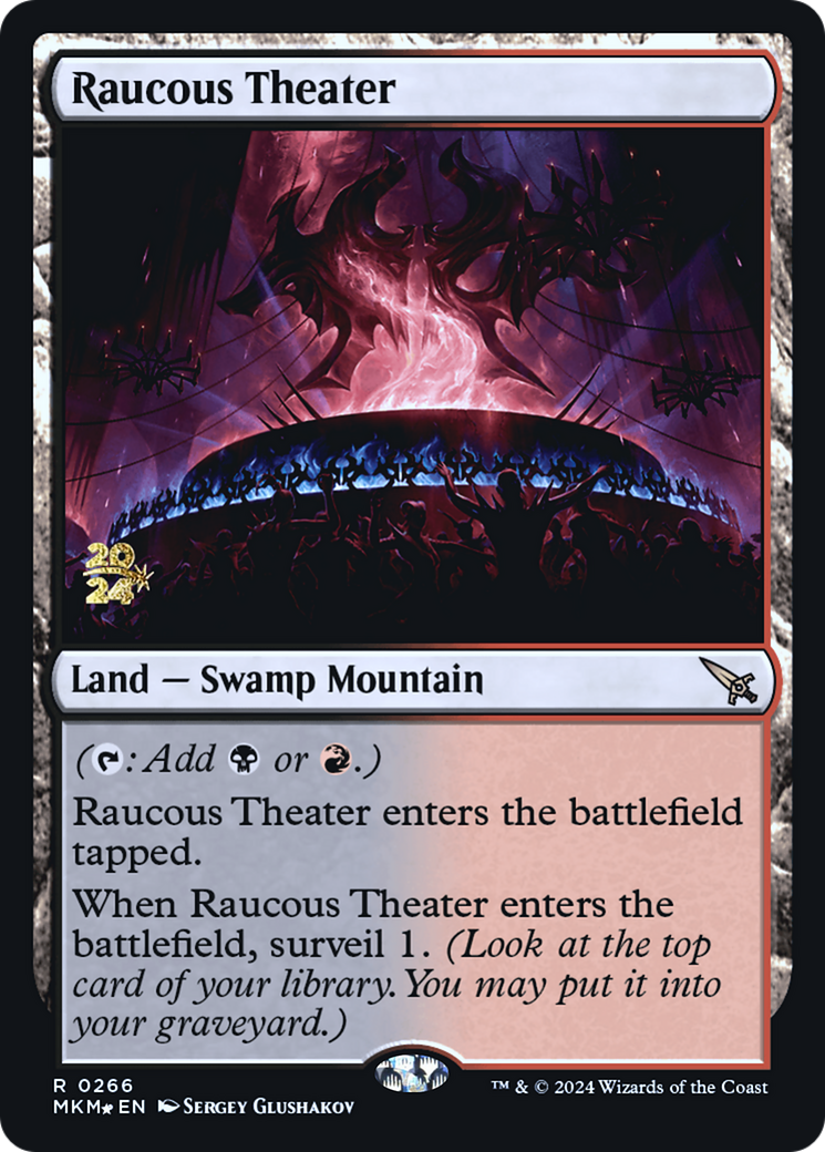 Raucous Theater (PRE-266S) [Murders at Karlov Manor Promos] Foil
