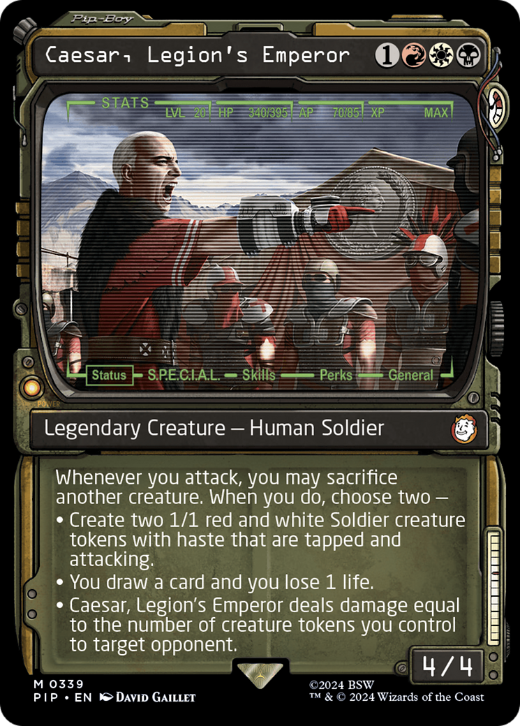 Caesar, Legion's Emperor (PIP-339) [Fallout]: (Showcase) Foil