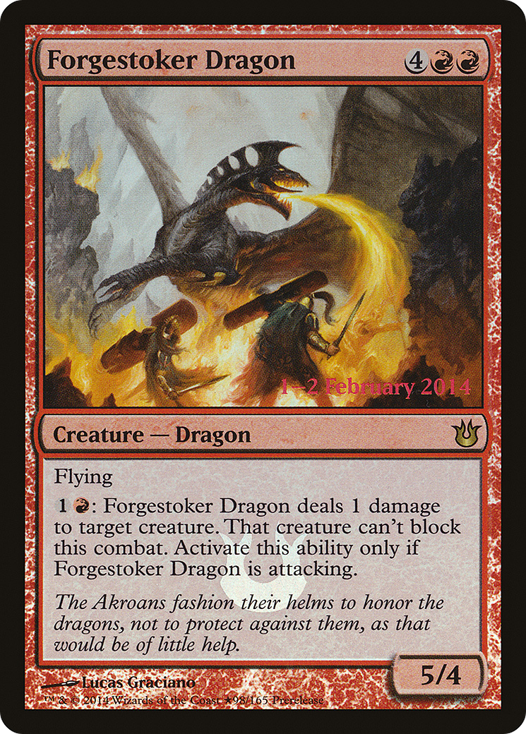 Forgestoker Dragon (PRE-98★) [Born of the Gods Promos] Foil