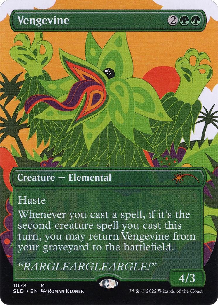 Vengevine (SLD-1078) [Secret Lair Drop] (Borderless) Foil