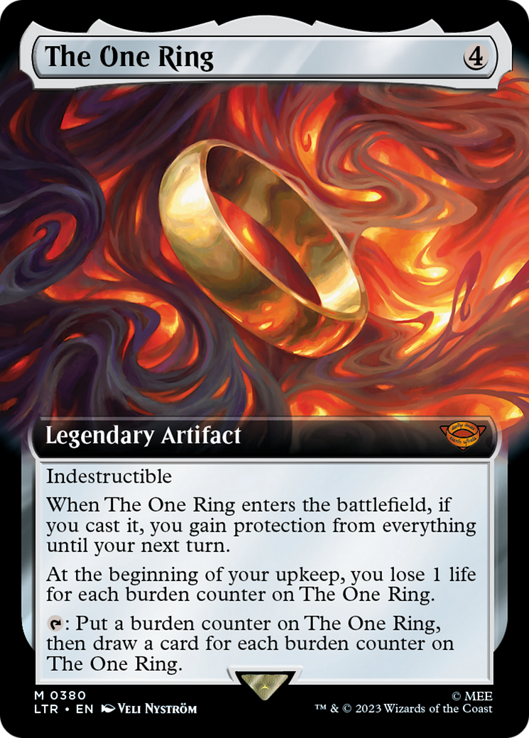 The One Ring (LTR-380) [The Lord of the Rings: Tales of Middle-earth]: (Extended Art) Foil