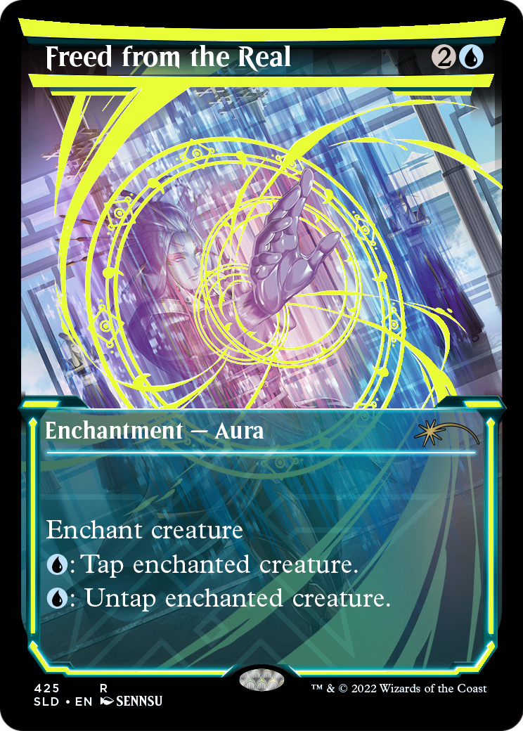 Freed from the Real (Neon Yellow) (SLD-425) (Showcase) [Secret Lair Drop] Foil