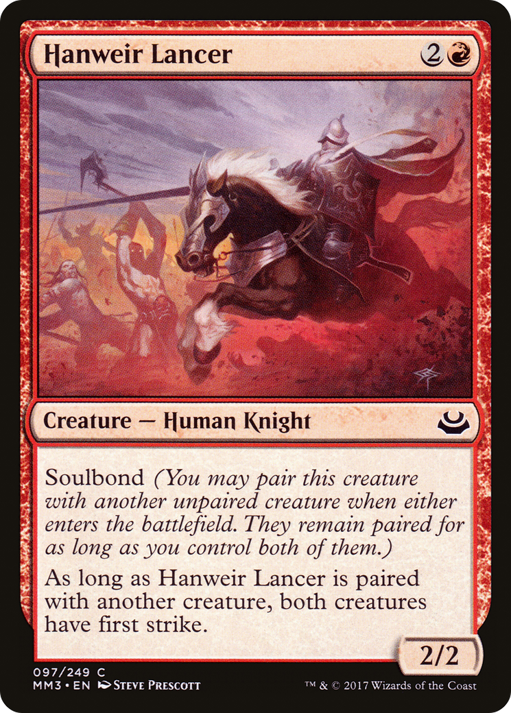 Hanweir Lancer (MM3-097) [Modern Masters 2017]
