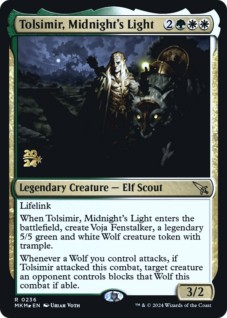 Tolsimir, Midnight's Light (PRE-236S) [Murders at Karlov Manor Promos] Foil