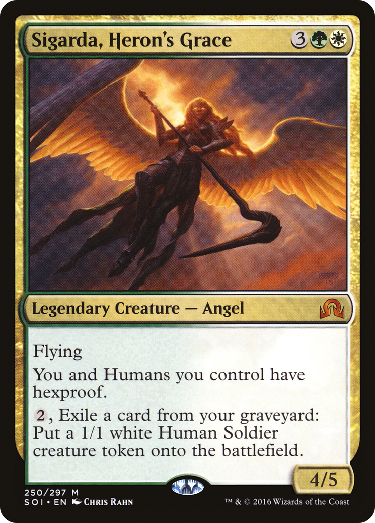 Sigarda, Heron's Grace (SOI-250) [Shadows over Innistrad] Foil
