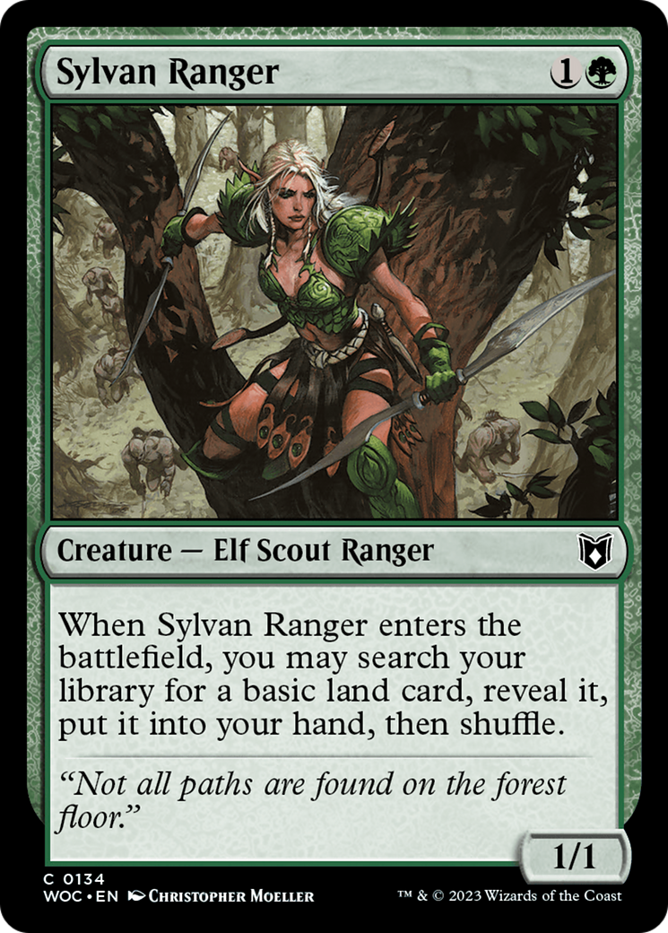 Sylvan Ranger (WOC-134) [Wilds of Eldraine Commander]