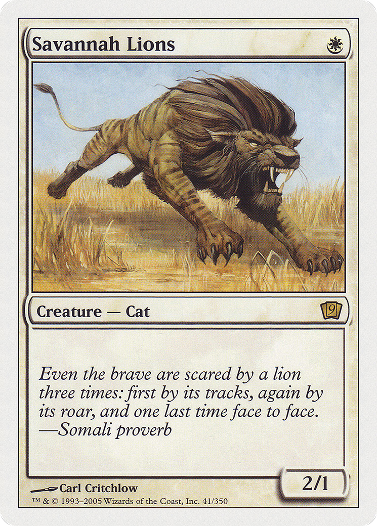 Savannah Lions [Ninth Edition] Foil