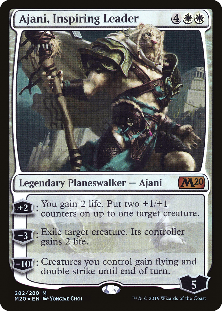 Ajani, Inspiring Leader (M20-282) [Core Set 2020] Foil