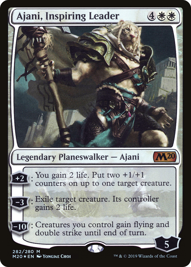 Ajani, Inspiring Leader (M20-282) [Core Set 2020] Foil