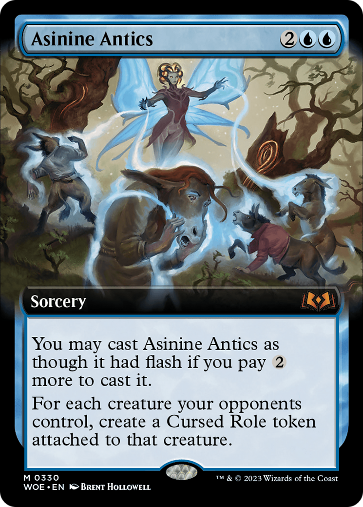 Asinine Antics (WOE-330) [Wilds of Eldraine]: (Extended Art)