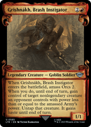 Grishnákh, Brash Instigator (LTR-585) [The Lord of the Rings: Tales of Middle-earth]: (Showcase) Foil