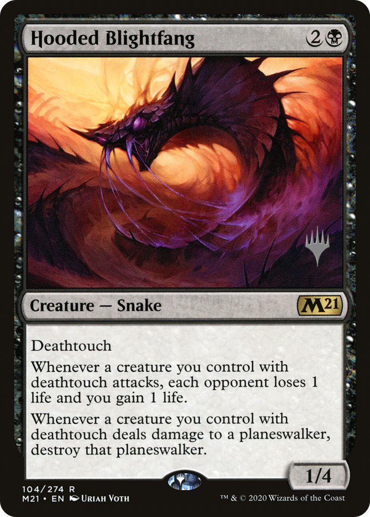 Hooded Blightfang (PPM21-104P) [Core Set 2021 Promos]