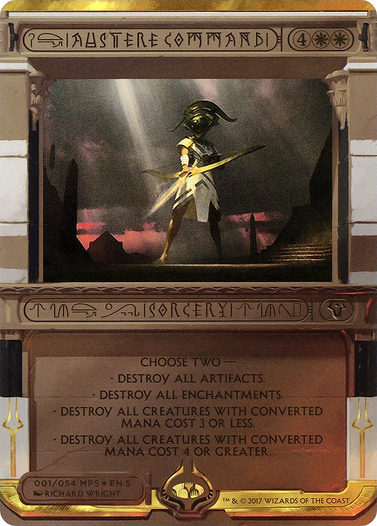 Austere Command (MPS2-001) (Borderless) [Amonkhet Invocations] Foil