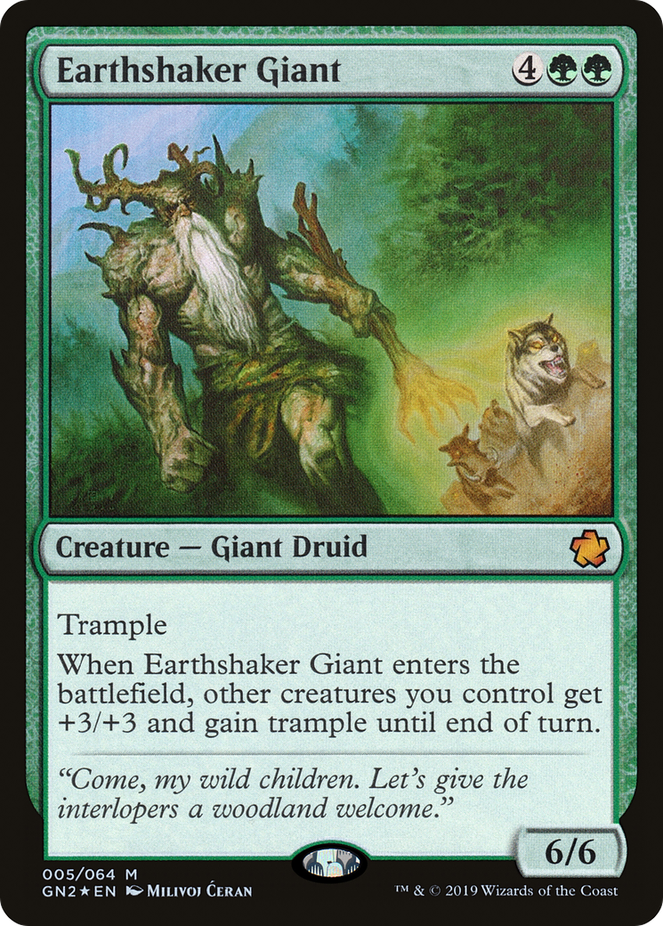 Earthshaker Giant (GN2-005) [Game Night 2019] Foil