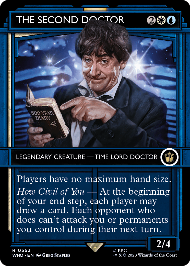 The Second Doctor (Showcase) (WHO-553) (Borderless) [Doctor Who]