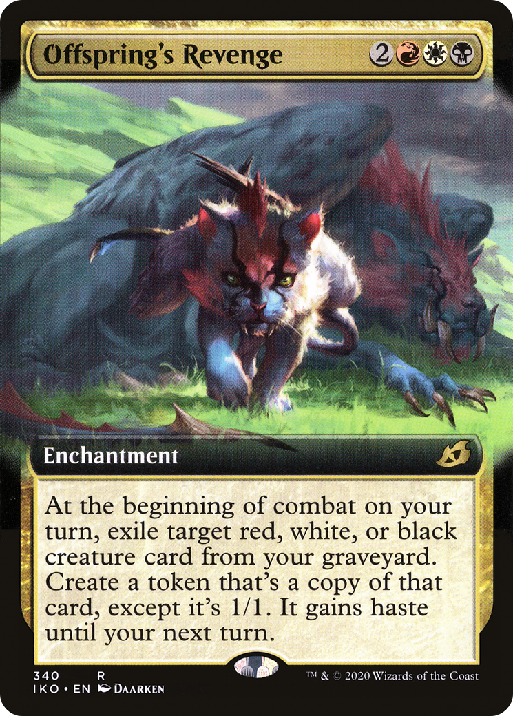 Offspring's Revenge (IKO-340) [Ikoria: Lair of Behemoths]: (Extended Art) Foil