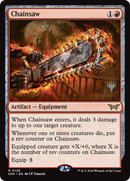 Chainsaw (PPDSK-128P) [Duskmourn: House of Horror Promos] Foil