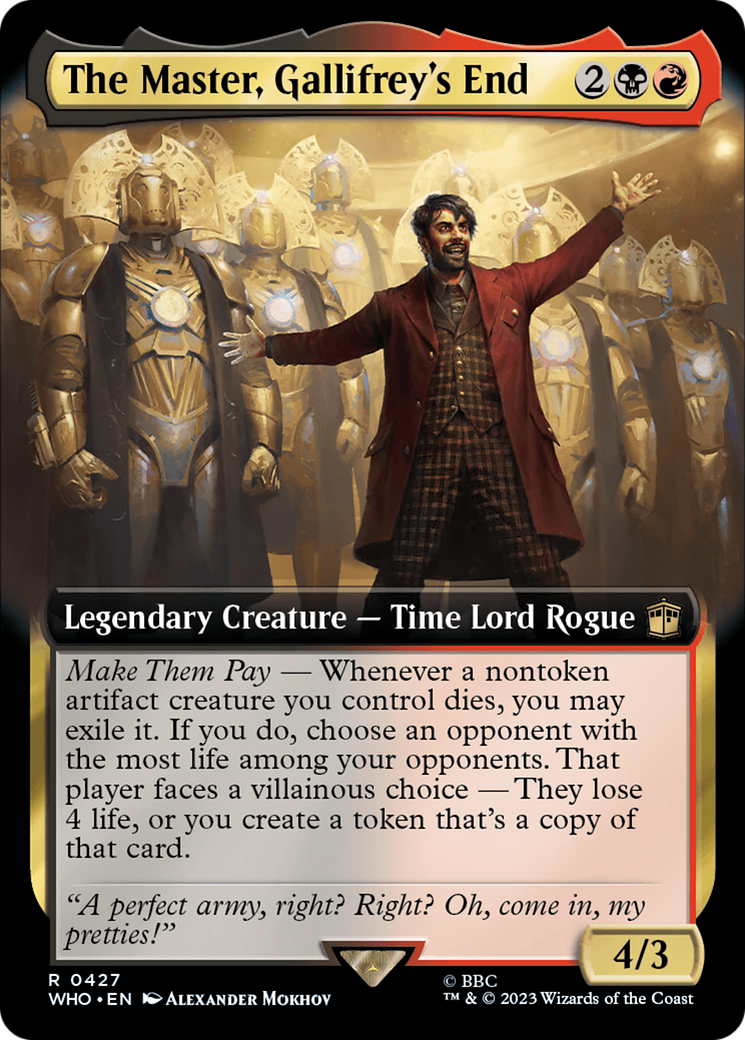 The Master, Gallifrey's End (WHO-427) [Doctor Who]: (Extended Art) Foil