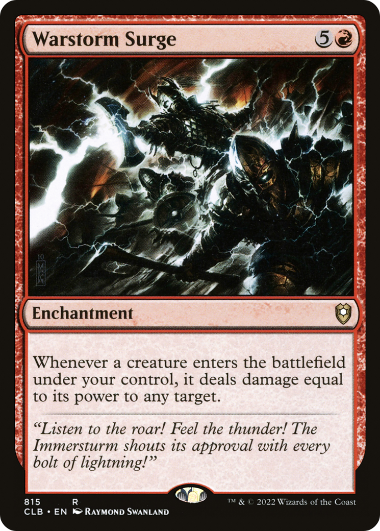 Warstorm Surge (CLB-815) [Commander Legends: Battle for Baldur's Gate]