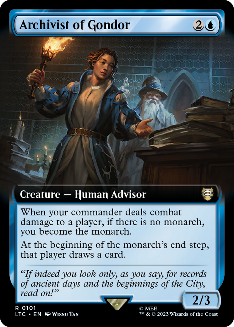 Archivist of Gondor (LTC-101) [Tales of Middle-earth Commander]: (Extended Art)