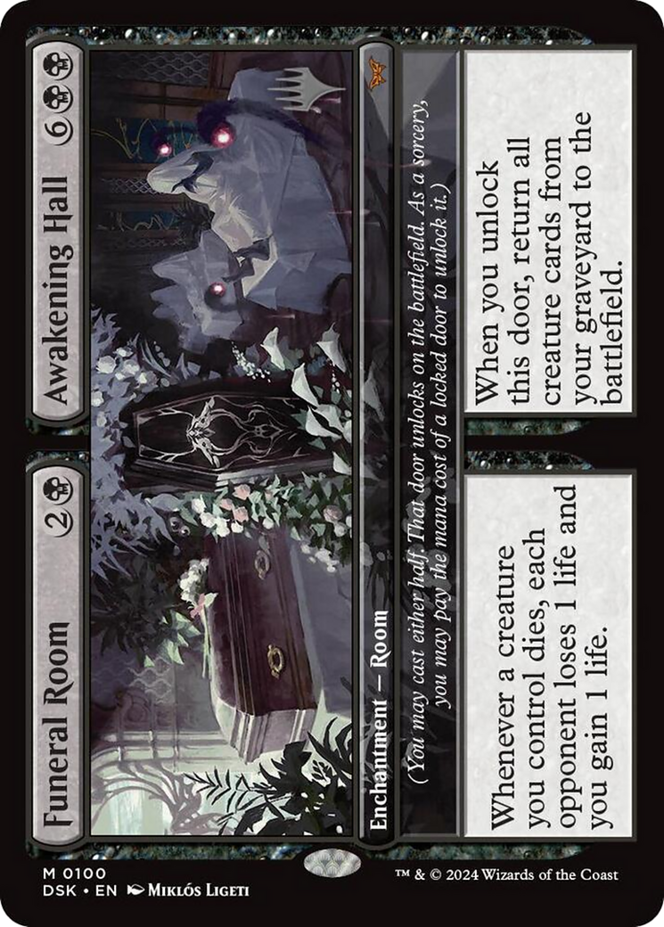Funeral Room // Awakening Hall (PPDSK-100P) [Duskmourn: House of Horror Promos]