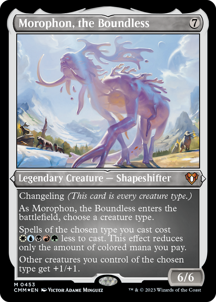 Morophon, the Boundless (CMM-453) [Commander Masters] Etched Foil