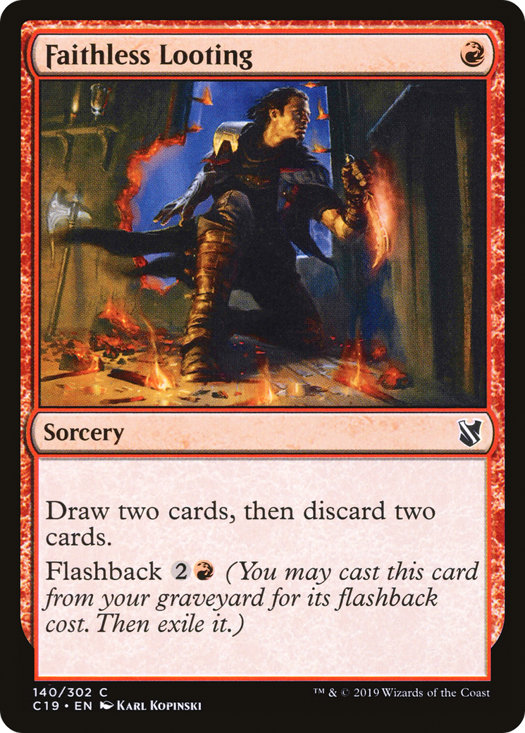 Faithless Looting (C19-140) [Commander 2019]
