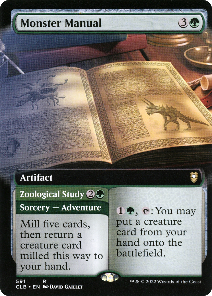 Monster Manual (Extended Art) (CLB-591) [Commander Legends: Battle for Baldur's Gate]