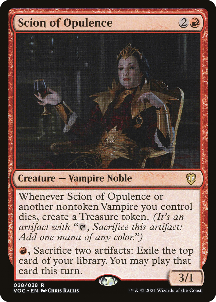Scion of Opulence (VOC-028) [Crimson Vow Commander]