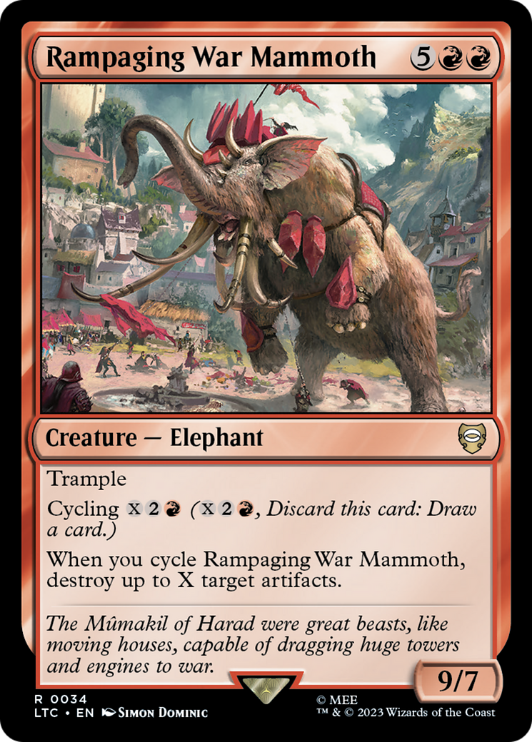 Rampaging War Mammoth (LTC-034) [Tales of Middle-earth Commander]