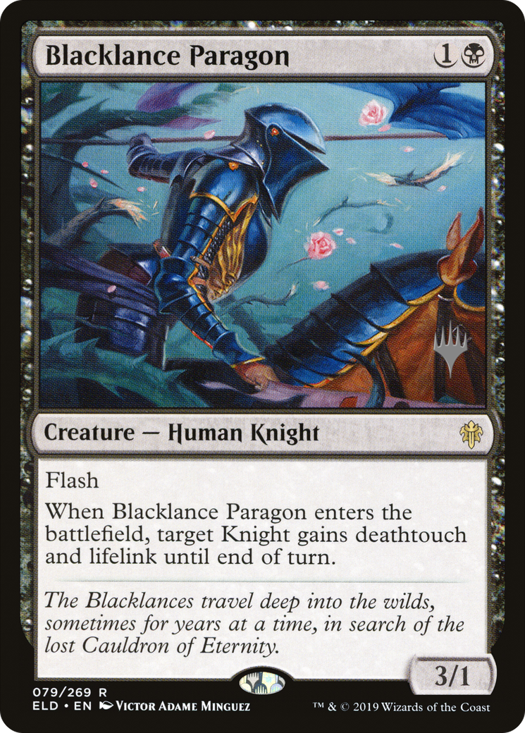 Blacklance Paragon (PPELD-79P) [Promo Pack: Throne of Eldraine Promos]