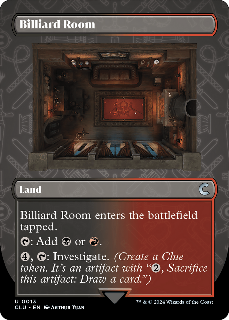 Billiard Room (CLU-013) [Ravnica: Clue Edition] (Borderless)