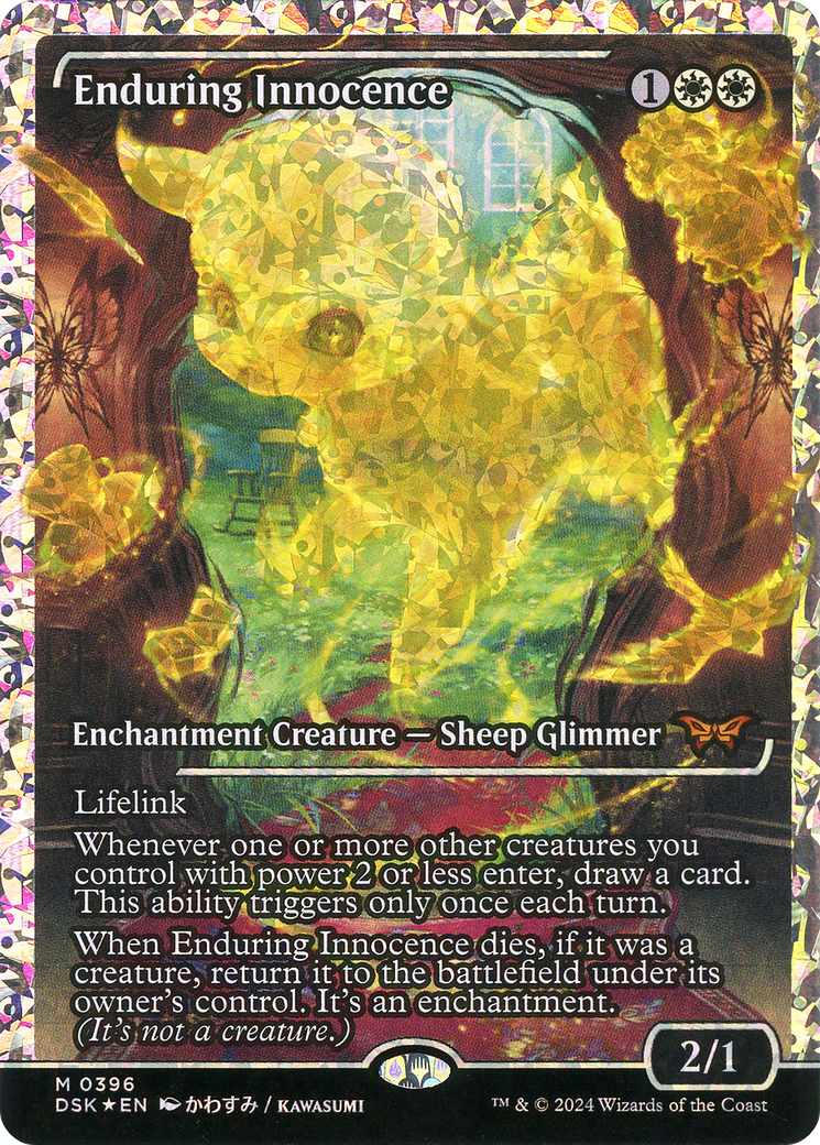 Enduring Innocence (DSK-396) [Duskmourn: House of Horror]: (Showcase) Foil