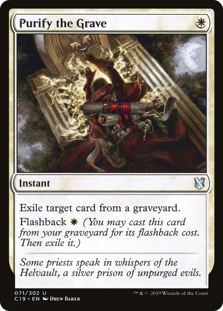 Purify the Grave (C19-071) [Commander 2019]