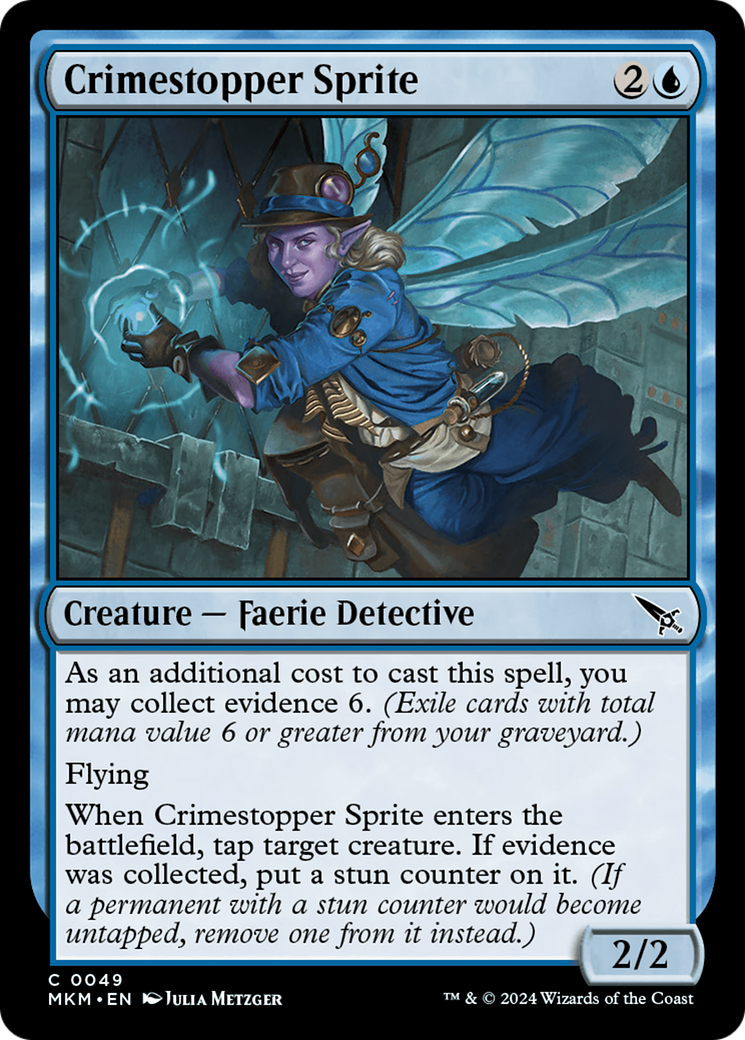 Crimestopper Sprite (MKM-049) [Murders at Karlov Manor]