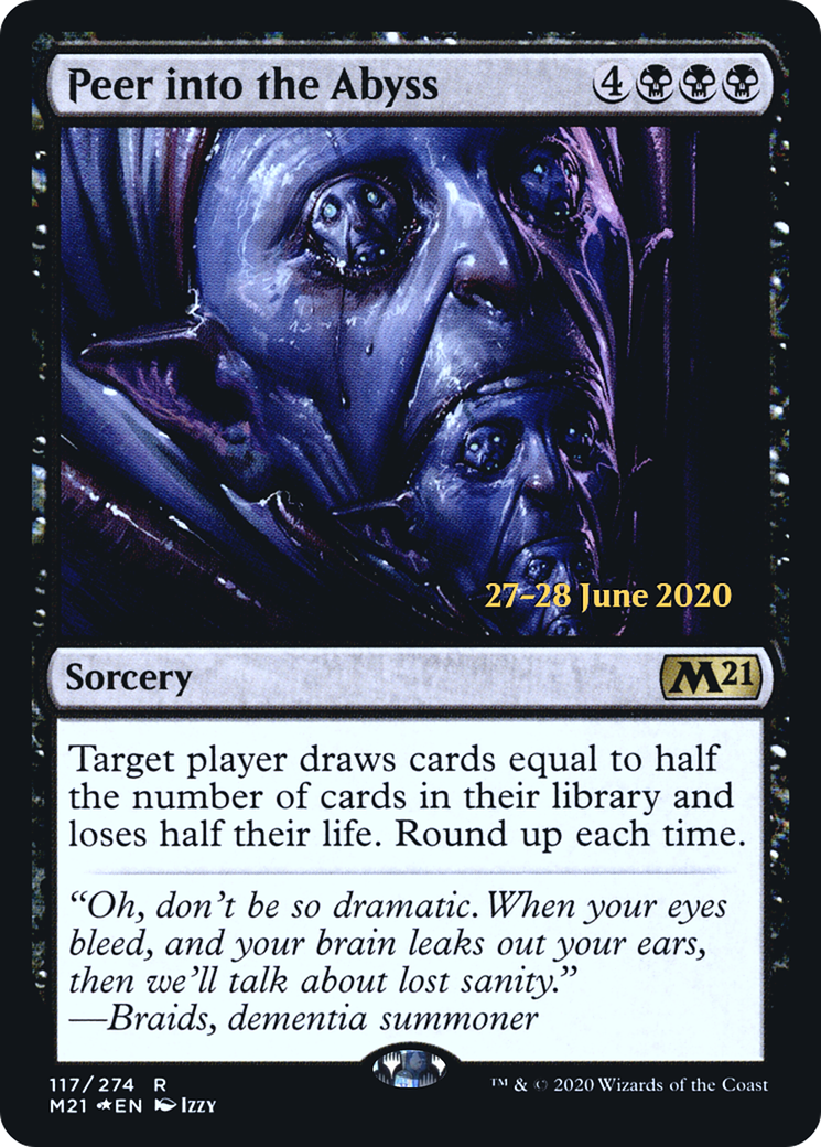 Peer into the Abyss (PRE-117S) [Core Set 2021 Promos] Foil