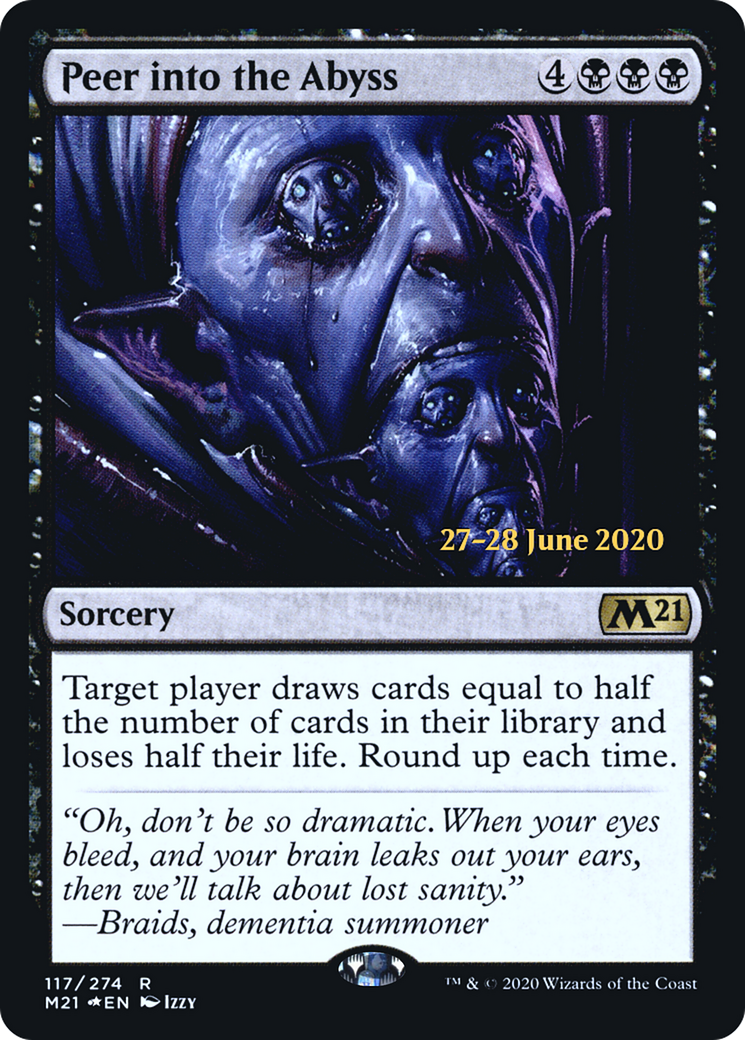 Peer into the Abyss (PRE-117S) [Core Set 2021 Promos] Foil