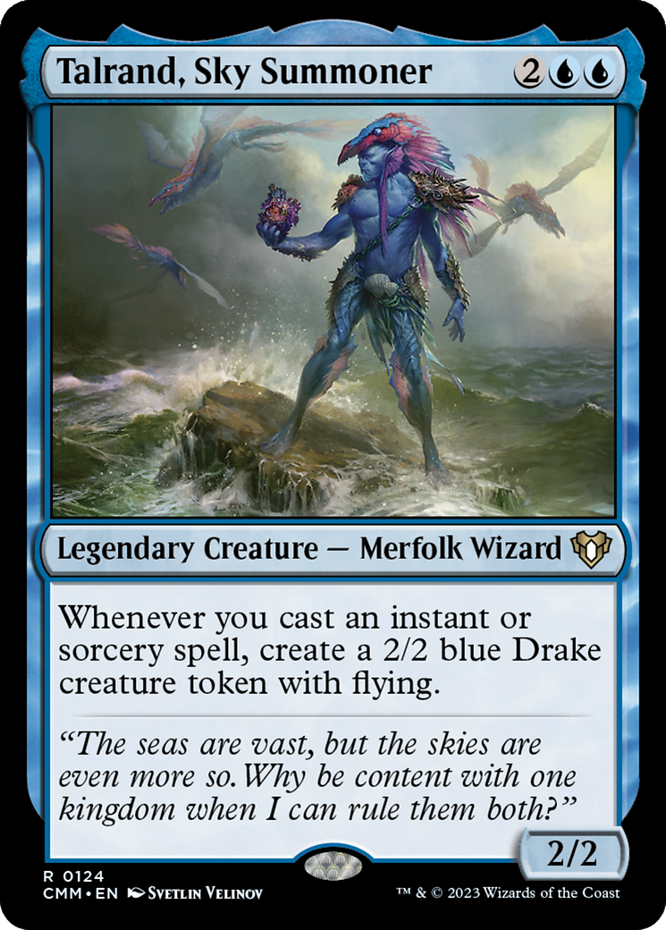 Talrand, Sky Summoner (CMM-124) [Commander Masters]