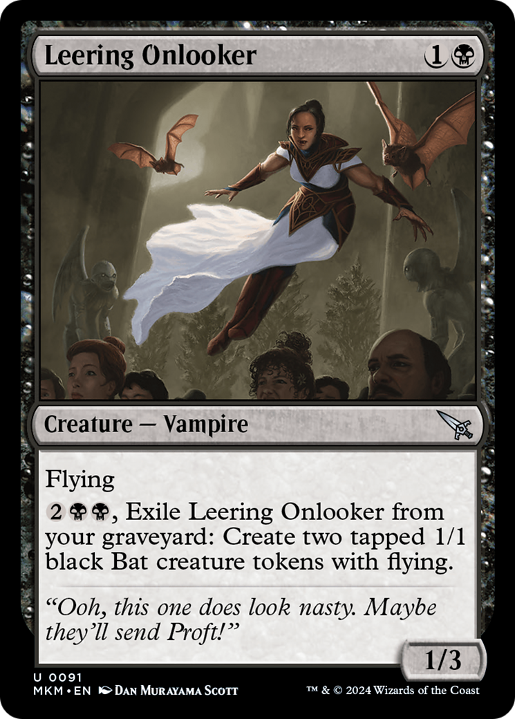 Leering Onlooker (MKM-091) [Murders at Karlov Manor] Foil