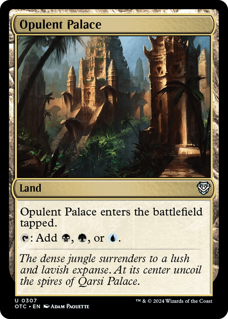 Opulent Palace (OTC-307) [Outlaws of Thunder Junction Commander]