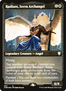 Radiant, Serra Archangel (CMR-553) [Commander Legends] Etched Foil