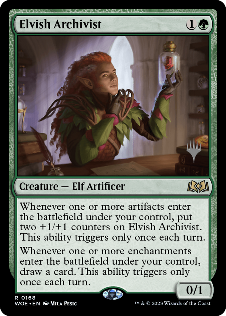 Elvish Archivist (PPWOE-168P) [Wilds of Eldraine Promos]