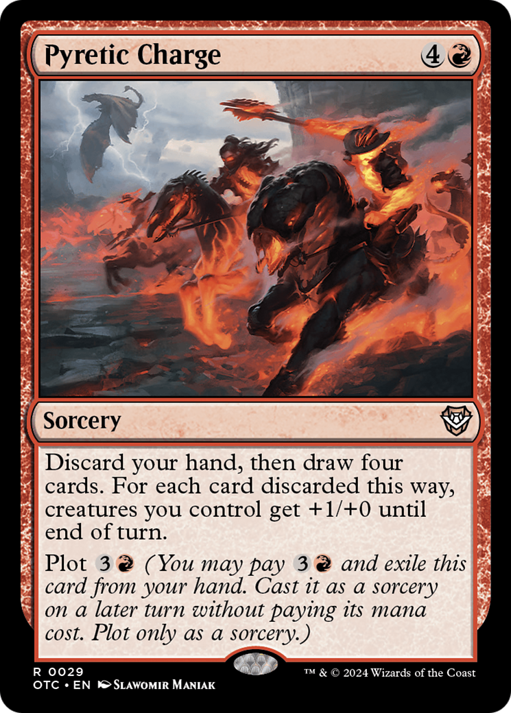 Pyretic Charge (OTC-029) [Outlaws of Thunder Junction Commander]