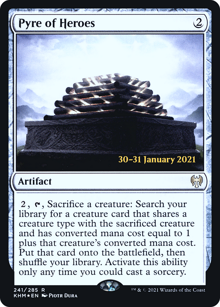Pyre of Heroes (PRE-241S) [Kaldheim Promos] Foil