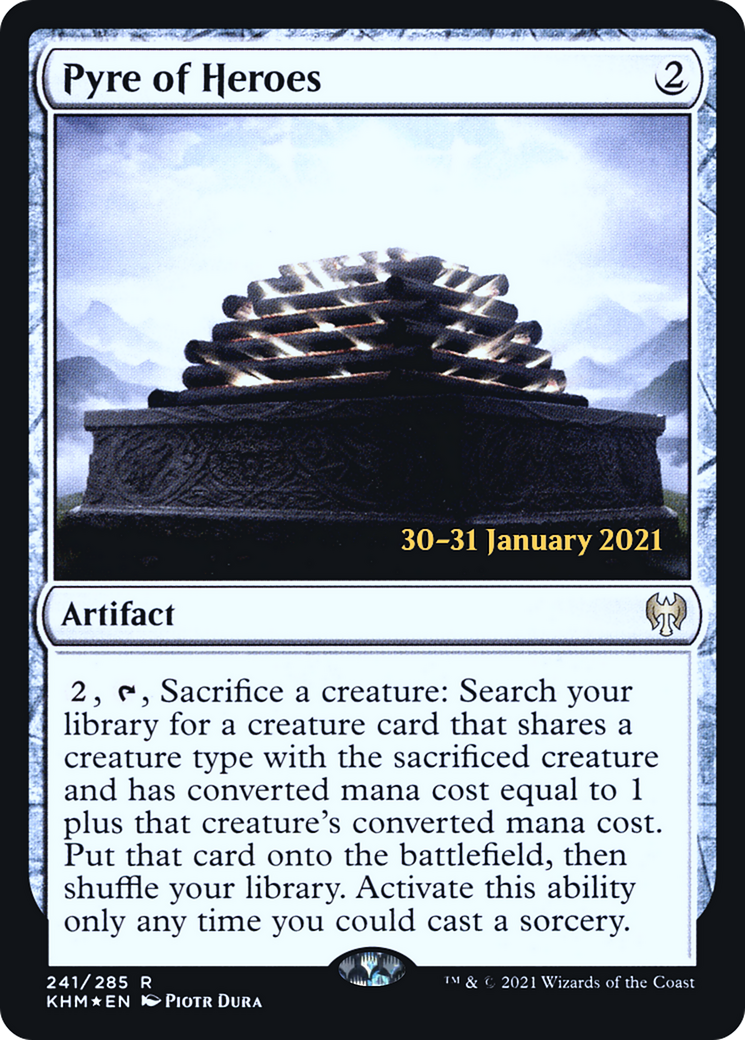 Pyre of Heroes (PRE-241S) [Kaldheim Promos] Foil