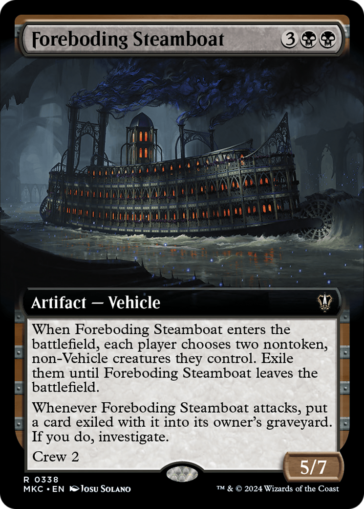 Foreboding Steamboat (MKC-338) [Murders at Karlov Manor Commander]: (Extended Art)